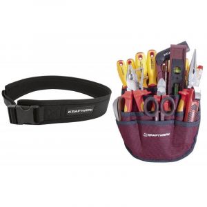 Kraftwerk KRA208.000.000. Trousse d'outils d'&eacute;lectricien avec outils et ceinture VDE 20 pcs