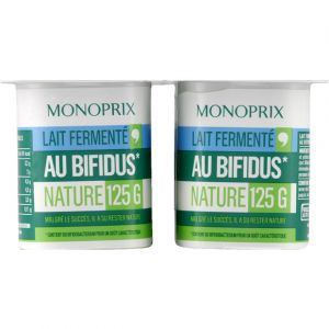 Monoprix Lait ferment&eacute; au bifidus nature
