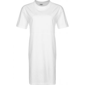 Image de Urban classics Ladies Organic Oversized Slit Tee Dress Robe, Blanc, S Femme