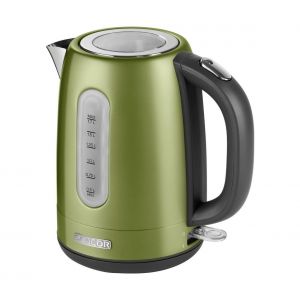 Sencor SWK 1770GG Bouilloire en acier inoxydable avec filtre amovible et interrupteur marche/arrêt avec rétro-éclairage, 1,7 L, vert olive, Mother