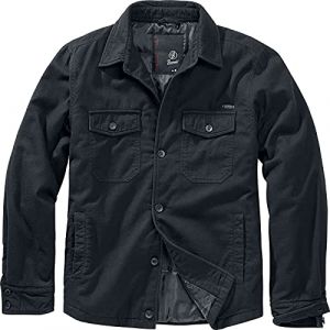 Brandit Lumberjacket Jacket, Noir, M Homme