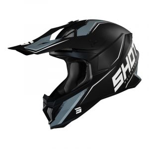Shot Casque Motocross Lite Prism M Black / White Matt