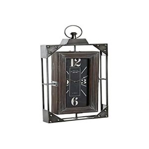 Horloge Murale DKD Home Decor Loft Bois Fer (29 x 6.5 x 61 cm)