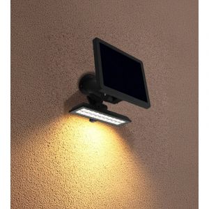 Lumihome Projecteur led solaire ultra–puissant POWER–2000 - Détecteur de mouvements - 3 modes d'éclairage 200 à 1800 lumens