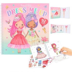 Depesche 12462 Princess Mimi Dress me up-Livre 24 Pages pour créer des Tenues de Princesses Chics et 10 Feuilles Nombreux Autocollants royaux