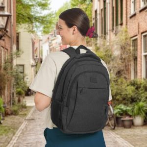 TRVLMORE Sac &agrave; dos - 28L - 15.6 inch - Sac &agrave; dos pour ordinateur portable - Sacoche pour ordinateur portable - R&eacute;sistant aux &eacute;claboussures - Hommes et femmes - Anthracite