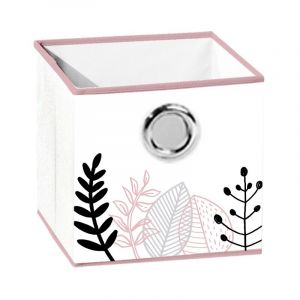 Image de Panier de Rangement Imprimé "Botanica" 12cm Blanc Prix