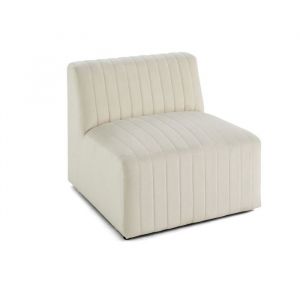 Nova - module d'assise sans accoudoirs - en velours - Beige