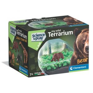 Clementoni Mini Terrarium - Ours, kit &eacute;ducatif nature 7+