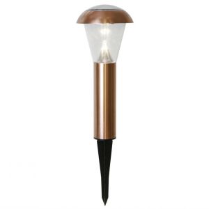 Best Season SOLAR - Piquet extérieur Solaire LED Cuivre H36cm | Luminaire d'extérieur designé par