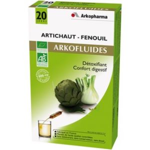 Image de Arkopharma Arkofluides bio Artichaut et Fenouil - 20 ampoules de 15 ml