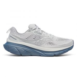 Saucony Guide 18 Chaussure De Running Avec Stabilisateurs Hommes - Gris Clair, Bleu Gris, Pointure 43