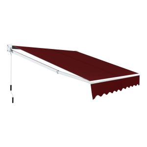 Coast 2.5 x 2 m Wine Red Drop Screen avec Manual Corbell et UV & Water-resistant Cloth