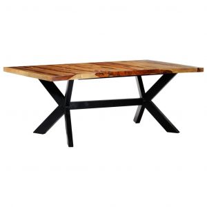 Image de VidaXL Table à dîner 200x100x75 cm Bois de Sesham solide