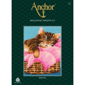 Image de Anchor MR945 Kit de Tapisserie pour débutant Motif Chaton, Multicolore, One