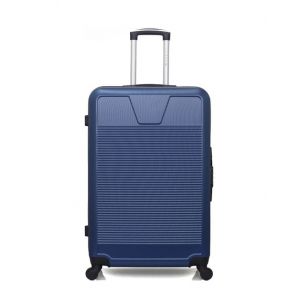 Valise Long Séjour 4 roues simples Selenga 75cm bleue