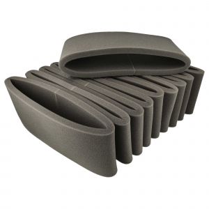 Vhbw 10x Pr&eacute;filtres compatible avec Makita DVC 157L aspirateur - Filtre de rechange, amortit le bruit