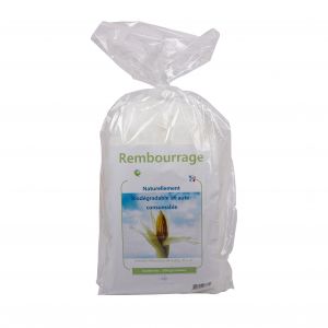 SAC DE FIBRE DE MAÏS 500GR - Arthur Fibre - Certifié Oeko-Tex Blanc - Blanc