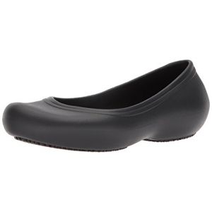 Crocs At Work Flat Women, Ballerines Femme, Noir (Black), 36-37 EU