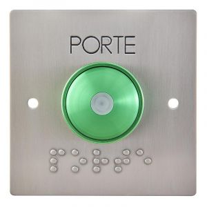 Image de Aiphone Bouton poussoir de sortie NO/NF avec LED - Buzzer et bouton de contact en saillie