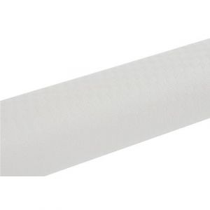 Lot de 16 - PRONAPPE Nappe en rouleau papier gaufré Toile de lin - 6x1,18m - Blanc