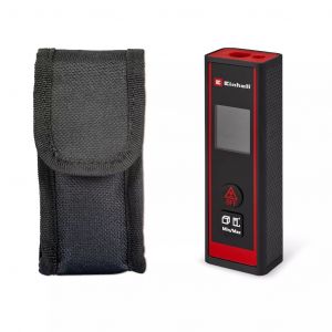 Einhell Télémètre Laser TC-LD 40 R (portée Max. 40 m, Modes de Mesure Distances, Surfaces, volumes, Mesure Continue, écran LCD, arrêt Automatique, Sacoche, sans Piles)