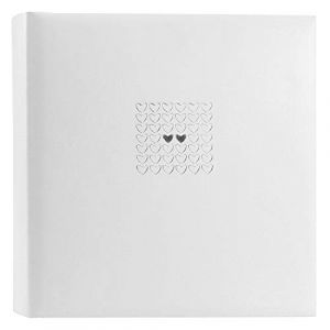 Goldbuch Album Photos reli&eacute; &laquo; Elegance &raquo;, Blanc cass&eacute;, Couverture Simili-Cuir, 31x30 cm, 100 Pages, 31450