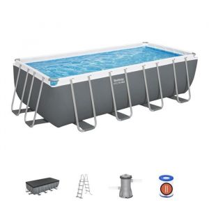 Bestway Piscine hors sol Rectangulaire Steel Pro Max - 488 x 244 x 122 cm