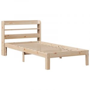 VidaXL Cadre de lit avec tête de lit sans matelas 90x190 cm