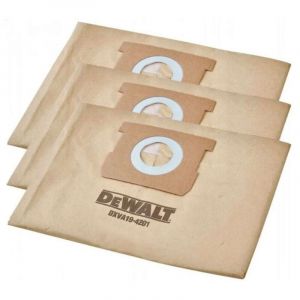 Dewalt SET DE 3 SAC PAPIER FSC POUR ASPIRATEUR 101261 ET 101263 ET 101264