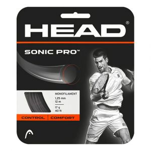 Head Racket Sonic Pro 12 M 1.30 mm Black - Black - Taille 1.30 mm