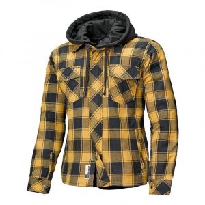 Held Lumberjack II Veste textile de moto Noir/Jaune