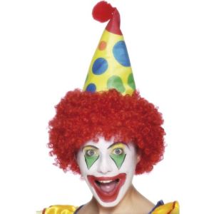 Smiffy's Chapeau clown enfant avec cheveux