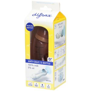 Difrax Biberon S Anti-Colique Natural Caramel