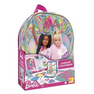 Lisciani – BARBIE Sac à Dos à Colorier – Kit Créatif avec Feutres, Autocollants et Carnet de Couture – Activité Artistique pour Filles Dès 4 Ans – Motricité Fine – Sans Écran – Cadeau Styliste