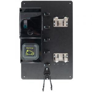 Station d'accueil pour chargeur mobile &eacute;quip&eacute;e d'une prise Green'Up