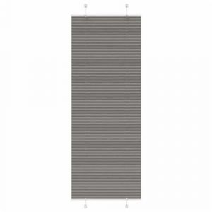 VidaXL Store pliss&eacute; anthracite 80x200 cm largeur du tissu 79,4 cm, store pliss&eacute; de fen&ecirc;tre, store accord&eacute;on, store pliss&eacute; de 4015105