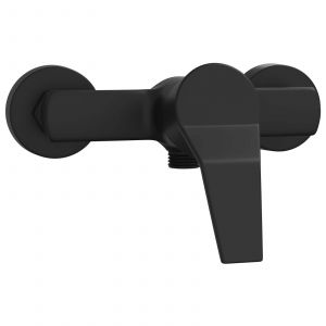 VidaXL Robinet de Douche Mixer Noir G 1 / 2 pouces Laiton