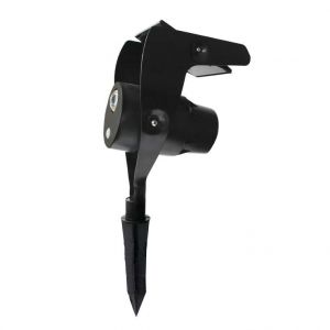 Watt & Home Spot solaire Power Spot noir &agrave; LED 800 lumens H 43 cm