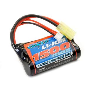 Voltz Batterie Li-Ion Votz avec prise mini Tamiya - 1500 mah - 7,4 V