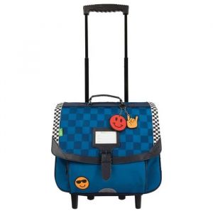 Tann's Cartable à roulettes 38cm "Marceau" bleu - 12885