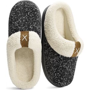 Chaussons Dames - Chaussons - Taille 42/43 - Noir - Antid&eacute;rapant - Comfeet