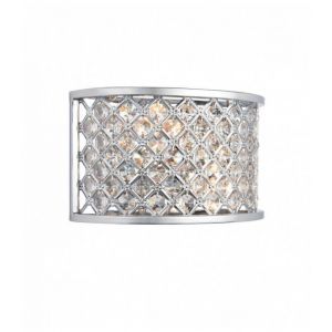 Endon Applique Hudson, chrome et cristal