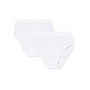 Image de DIM Lot de 2 culottes taille haute blanches - Couleur Blanc - Taille 40/42