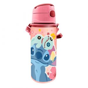 Kids Licensing Gourde en aluminium avec poign&eacute;e et fermeture &agrave; clic, sans BPA et toxines, 600 ml, motifs pour enfants