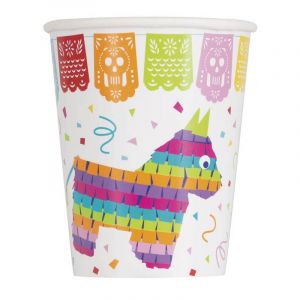 8 Gobelets Pinata en carton 355 ml Taille Unique