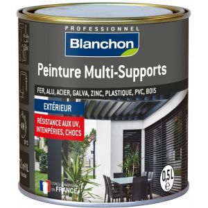 Blanchon Peinture multi-supports application ext&eacute;rieur Bleu capri ral 5019 0,5L
