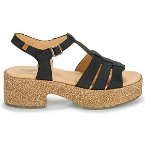 El Naturalista Pour femme. Sandales en cuir N5890 Arbequina noir -Haut