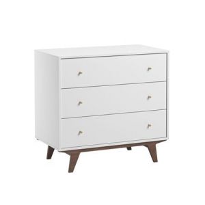 Calicosy Commode 3 tiroirs - L90 cm - Blanc