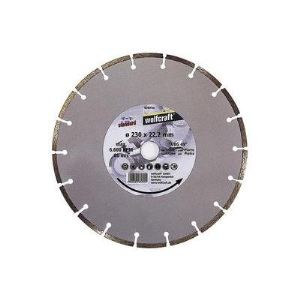 Wolfcraft 8389000 - Disque diamant &agrave; jante segment&eacute;e, standard 230x22,2mm